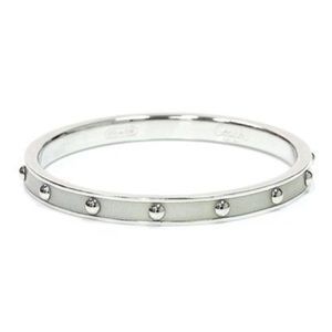 Coach silver nailhead bangle bracelet